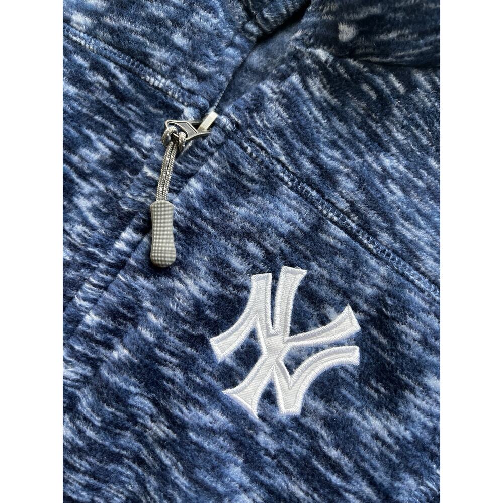 New York Yankees Fleece Jacket Womens Small Full Zip Blue Genuine Merchandise - Picture 4 of 11